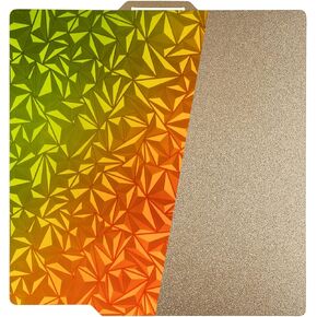 لوحة بناء PEI مزدوجة الجوانب لطابعات Bambu Lab X1/X1C/P1P/P1S/A1 ثلاثية الأبعاد، PEI مزخرفة + لوحة بناء فولاذية زنبركية PEI ناعمة، سرير طباعة مرن، منصة سطحية قابلة للإزالة 257 × 257 مم in Kuwait