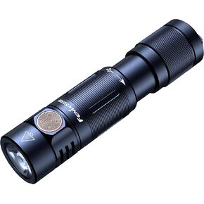 FENIX E05R LED Mini Key Chain Flashlight, USB Rechargeable, Brightness: Up to 400 Lumens, Black, Total Length: 2.7 inches (68 mm)
