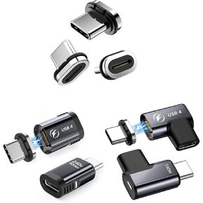 HanCenDa Magnetic USB C Adapter, 4Pack USB C Magnetic Adapter 24Pin