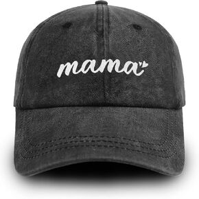 Funny Mama Hat for Women Mom Baseball Cap Adjustable Washed Cotton Mama Baseball Hat Gifts for Mom