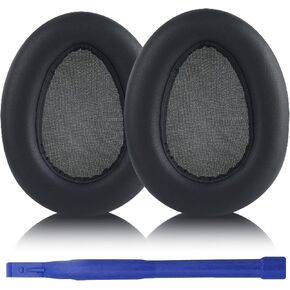 Aiivioll JBuds Lux ANC Replacement Ear Pads Compatible with JLAB JBuds Lux ANC Wireless Headphones, Earpads with Protein Leather, Earpads Cushions with Noise Isolation Foam（Black）