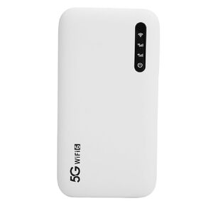 5G Wi Fi 6 Mobile Hotspot, 2.77Gbps High Speed Hotspot Router, 16 Devices Support, Portable 6100mAh Wi Fi Hotspot Router with SIM Card Slot for Phone Tablet