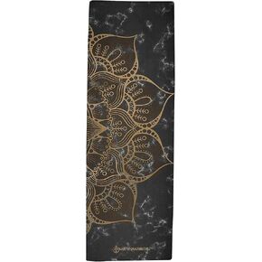 Pro Hemp Mat - Artist Designed, Premium Printed Eco-Friendly Non-Slip mat, Great for Regular & Hot Yoga, Pilates, Workouts 72 inch x 24 inch x 3mm Thick