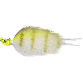 صيد الأسماك في Northland Minnesota Meullet Hair Jig Fishing Exprict ، و LifeLike Pulsing Action Bucktail Jig for Bass ، Northern Pike ، 8 Colors ، 4 أحجام