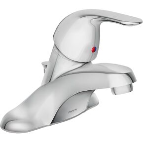 Moen WSL84502SRN Adler One-Handle Low Arc Bathroom Faucet, Spot Resist Brushed Nickel