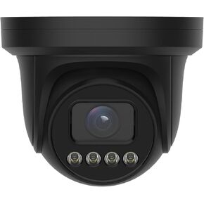 GW Security 4K 8MP TAA & NDAA Compliant 5X Optical Zoom 2.7-13.5mm Motorized Lens Outdoor Indoor Microphone PoE IP Turret Security Camera, Black (GW868501M)