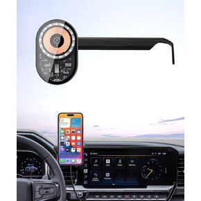 Wireless Charging car Phone Holder for Chevrolet Silverado HD 2022-2025 Accessories 13.4 inch Screen Fixed Clip,360° Rotation car Phone Mount Compatible with MagSafe