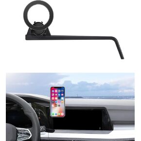 Car Phone Holder for 2021-2024 VW Golf GTI/VW Golf R Accessories 8.25/10-Inch Screen Fixed Clip, 360° Rotation Phone Mount Compatible with MagSafe, Cell Phone Holder