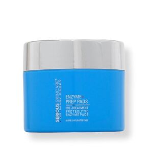 Serious Skincare - Dr. Mark Pinsky Proteolytic Enzyme+ Prep Pads - Pre Treatment - Detoxify Skin & Pores - Willow Bark Extract - 60 Pre-Saturated Disc - Face & Neck