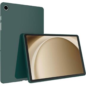 Callyue Slim Case for Samsung Galaxy Tab A9+/A9 Plus 11 Inch 2023 SM-X210/X216/X218, Ultra Thin Lightweight Matte Soft Flexible Frosted TPU Skin Bumper Back Cover Shell,Dark Night Green