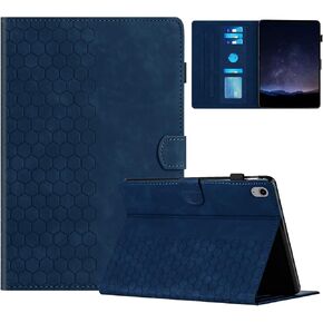 DTangLsm Case for iPad (A16) 11th Generation 11 inch 2025, iPad 10th Generation 10.9 inch 2022, Multi-Angle Viewing PU Leather Folio Protective Stand Cover for i Pad 10th Gen 2022 Case,Honeycomb Brown