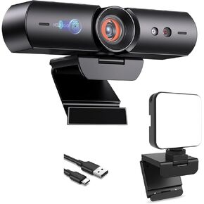 NexiGo 1080P Webcam Kits, N930W HelloCam with Windows Hello, True Privacy, Automatic Electronic Shutter, Computer Camera, Video Conference Lighting, for Zoom/Skype/Teams