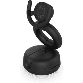 PopSockets Multi- Use Phone Mount Dash Mount, Windshield Phone Mount, and Phone Mount for Desk - Black