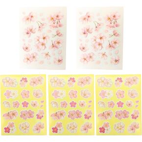 Cherry Blossom Sticker 96pcs Made in Japan, Sakura, Journaling, Scrapbooking, Crafts, Film and Paper Set,