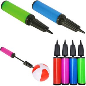 Sturdy Balloon Fast Pump Hand Held, Inflator Air Pump for Balloons, 2 Way Dual Action (12-Pack)