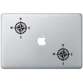 Compass Rose FlashDecals0305 Set of Two (2X), Decal, Sticker, Laptop, Ipad, Car, Truck