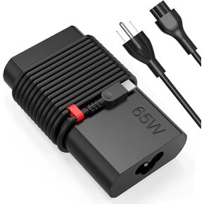 2025 New Slim 65W 45W USB C Laptop Charger Replacement for Lenovo Yoga Thinkpad IdeaPad Chromebook Computer Fast Charging Type C AC Adapter Power Cord Supply