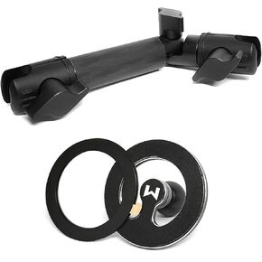 Upgrade 2.0 Magnetic Phone Mount and 60-10mm Locking Carbon Fiber Kevlar Mounting Arm with Articulating Joint Dual 20mm Socket Ends