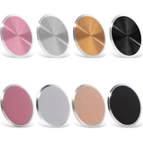 8 Pack Mount Metal Plate for Phone Magnet Car Mount Holder Cradle with Adhesive, Universal Replacement Round Sticker Compatible with Magnetic Mounts, Magnet for Phone Case