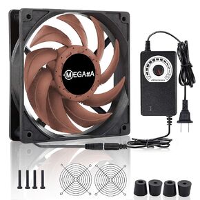 120mm Cooling Fan with AC Plug,High Speed 2500 RPM Low Noise,Cooling for Receiver,Raspberry, PlayStation, Game Consoles, Fiber Modem, Internet Gateway,Cabinet(Light Gray,1PCS)