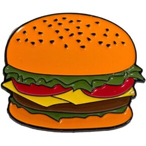 Hamburger-Shaped Golf Ball Marker with Hat Clip - Fun & Unique Golf Accessories for Hamburger Lovers and Golf Enthusiasts!