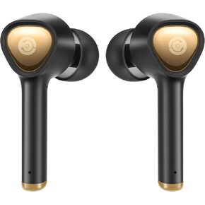 Wireless Earbuds, Cystereo Glare Bluetooth 5.0 Earbuds, 4 Mics Noise Cancelling for Clear Call, IPX7 Waterproof, Touch Control, aptX Deep Bass Earbuds with USB C Charging Case for Sports, Work