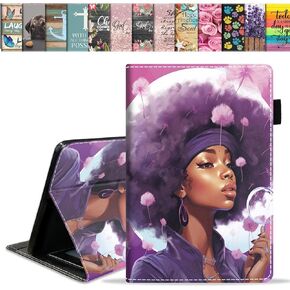 Case for All-New Amazon Kindle Fire HD 10 & 10 Plus Tablet 10.1" (13th/11th Generation, 2023/2021 Release), Slim PU Leather Stand Cover with Card Slot & Auto Wake/Sleep, Cat and Butterfly