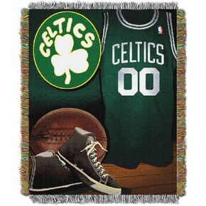 Officially Licensed NBA "Vintage" Woven Tapestry Throw Blanket, Multi Color, 48" x 60"