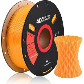 3D Printer SMP Filament (4D Filament) 1.75mm 1KG, Shape Memory Polymer Material, Dimensional Accuracy +/-0.03mm, 1.75mm Filament for Bambu Lab X1/P1P/A1, Creality K1C FDM 3D Printers, Yellow