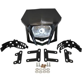 PowerMotor Dirt Bike Headlight Plate, Motorcycle Headlamp For CRF 150 230 XR YP20 2016-2023 Dual Sport Fairing Dirtbike Enduro Supermoto Motocross Fairing(Blue) in Kuwait