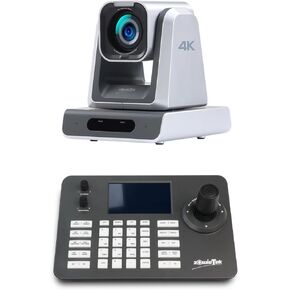 PTZ Camera Controller PoE with 5 inch LCD Screen + Zowietek 4K NDI|HX3 PTZ Camera, 25X Optical Zoom, HDMI and SDI Output