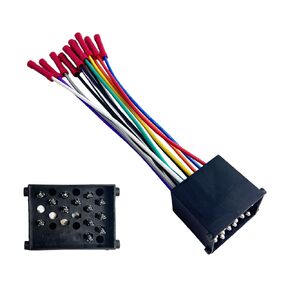 17Pin Car Radio Wiring Harness Compatible with BMW 1982-2006 Land Rover 2001-2003 Aftermarket Stereo Wiring Connector for 325i 318i Mini 323i Radio Harness Adapter for Stereo CD Player