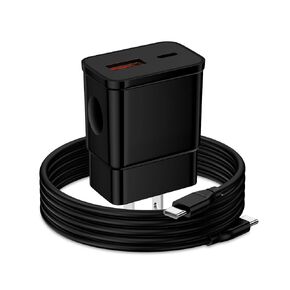 25W A36 Charger USB to USB C Cord Fast Charging for Samsung Galaxy A36 A56 A26 A16 A35 A15 S25 Ultra Plus A55 A25, 6FT 60W Super Fast Type C to C Android Charger Cable Power Cord, Dual Wall Block