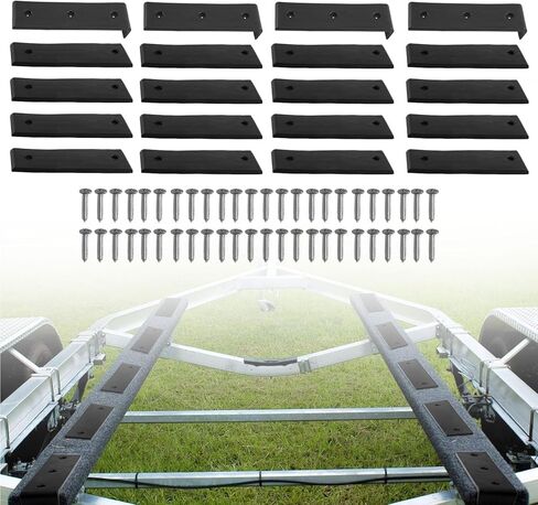 Heavy-Duty Boat Trailer Bunk Slide Pads - 3"x10" Smoother Slide Sheets for Easy Boat Loading and Unloading，10PCS in Kuwait