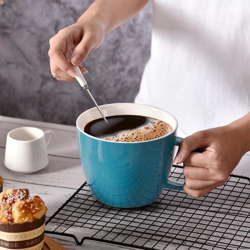 30 oz 900ml Large Coffee Mug Ceramic Jumbo Soup Bowl with Handle Cereal Mugs, Big Coffee Cup for Latte, Cappuccino, Cocoa, Hot Chocolate, Milk, Tea, Breakfast Mulled Drinks, White in Kuwait