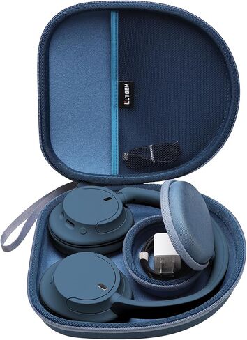 LTGEM Case Compatible with Sony WH-CH720N / WH-CH520 Noise Canceling Headphones with Removable Accessory Case, Black in Saudi Arabia