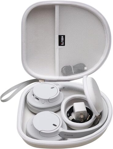 LTGEM Case Compatible with Sony WH-CH720N / WH-CH520 Noise Canceling Headphones with Removable Accessory Case, Black in Saudi Arabia