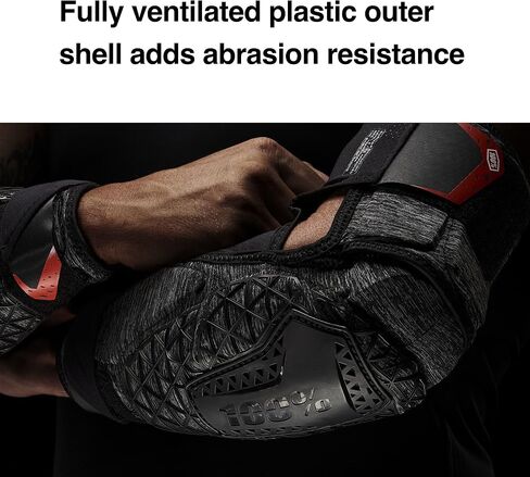 100% Fortis Mountain Biking Elbow Pad - MTB & BMX Protection - Hard Plastic and Smartshock Impact Absorbing Foam Padding in Kuwait