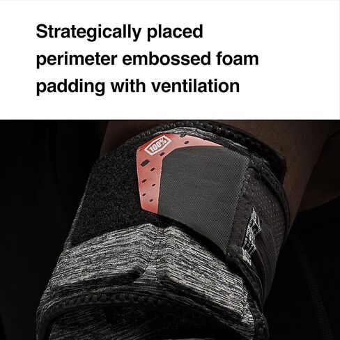 100% Fortis Mountain Biking Elbow Pad - MTB & BMX Protection - Hard Plastic and Smartshock Impact Absorbing Foam Padding in Kuwait