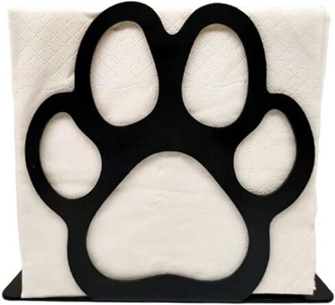 حامل مناديل للطاولة، حامل مناديل معدني أسود مقطوع وحوامل مناديل واقفة للمطبخ، المقهى، المطعم، المزرعة، غرفة الطعام. (قطة) in Kuwait