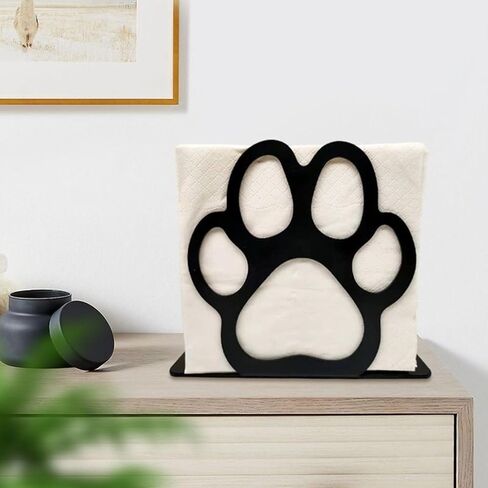 حامل مناديل للطاولة، حامل مناديل معدني أسود مقطوع وحوامل مناديل واقفة للمطبخ، المقهى، المطعم، المزرعة، غرفة الطعام. (قطة) in Kuwait