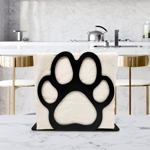 حامل مناديل للطاولة، حامل مناديل معدني أسود مقطوع وحوامل مناديل واقفة للمطبخ، المقهى، المطعم، المزرعة، غرفة الطعام. (قطة) in Kuwait