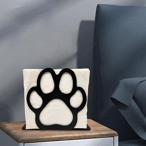 حامل مناديل للطاولة، حامل مناديل معدني أسود مقطوع وحوامل مناديل واقفة للمطبخ، المقهى، المطعم، المزرعة، غرفة الطعام. (قطة) in Kuwait