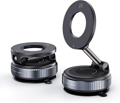 حامل هاتف Mount Mount Magnetic ، وهو حامل شفط قوي قابل للطي للهاتف الخلوي لـ iPhone 12 13 14 15 16 Samsung للتدفق المباشر ، قوس دش صالة الألعاب الرياضية المرآة in Saudi Arabia