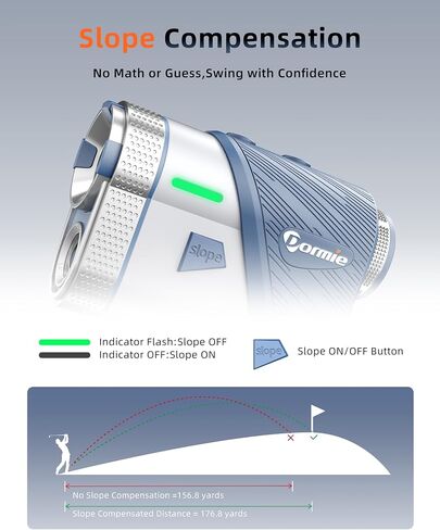 T100 Golf Rangefinder مع منحدر، 800 ياردة جولف Range Finder مع قفل العلم، Max N52 جهاز تحديد المدى بالليزر المغناطيسي الصناعي مع تكبير 6X ووضع المسح الضوئي، IPX4 مقاوم للماء، سبائك الألومنيوم in Kuwait