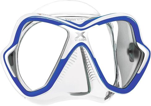 Mares Unisex Adult X-Vision Hydrodynamic Panoramic View Underwater Diving Mask in Kuwait