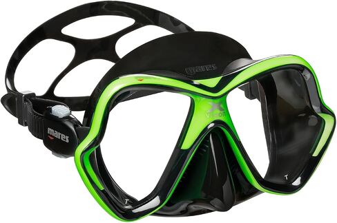Mares Unisex Adult X-Vision Hydrodynamic Panoramic View Underwater Diving Mask in Kuwait