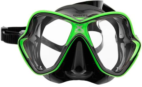 Mares Unisex Adult X-Vision Hydrodynamic Panoramic View Underwater Diving Mask in Kuwait