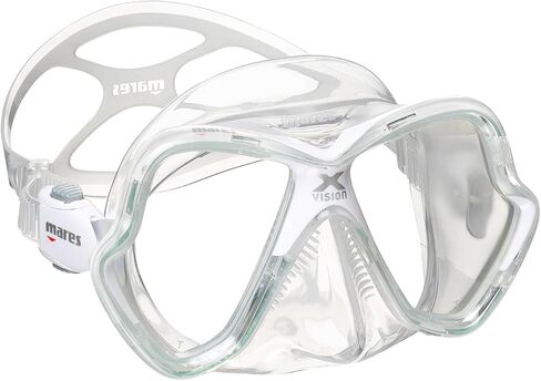Mares Unisex Adult X-Vision Hydrodynamic Panoramic View Underwater Diving Mask in Kuwait