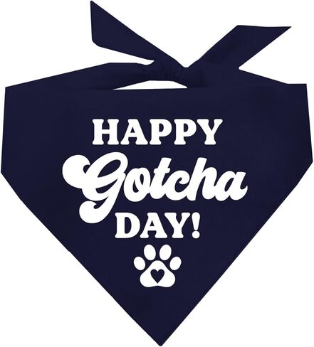 Happy Gotcha Day! Dog Bandana (Assorted Colors) in Saudi Arabia